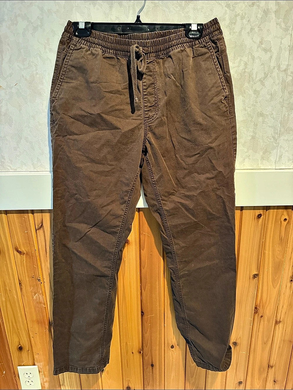 Vans Range Relaxed Elastic Pants Brown Cargo Pants Small